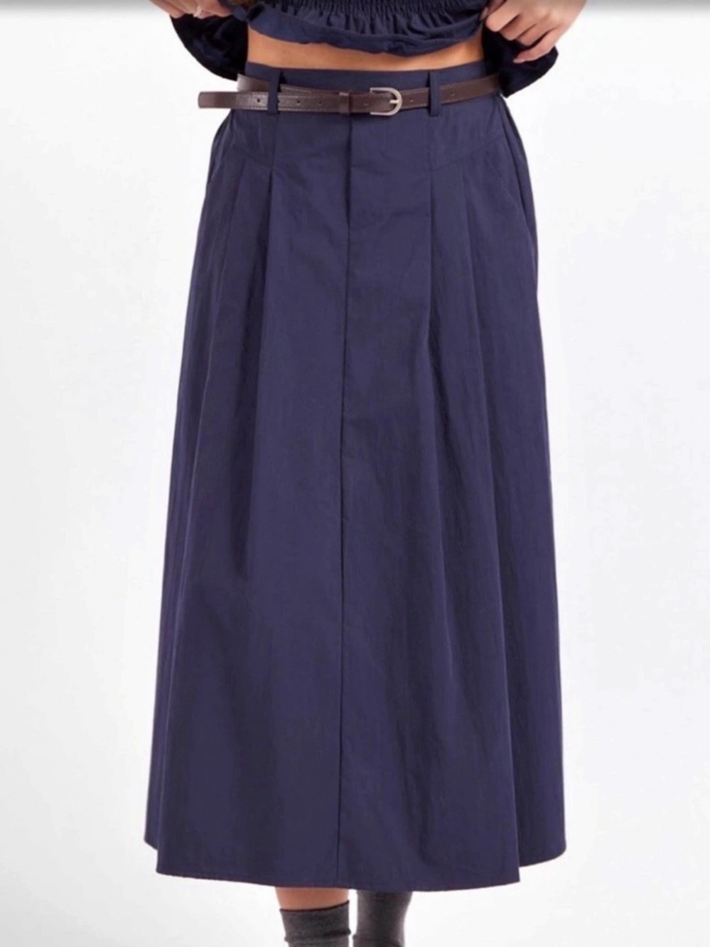 Maxi Skirt in Navym Blue